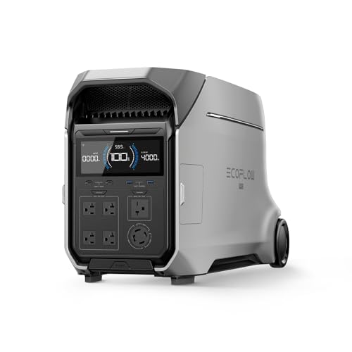 EF ECOFLOW DELTA Pro 3 Portable Power Station, 4096Wh LFP Battery, Exp — Manufacturer product photo — connect solar generator to p