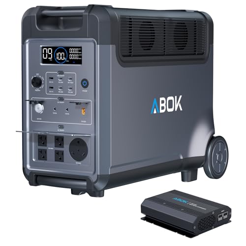 ABOK Ark3600 Portable Power Station 3840Wh with 200W Solar Panel