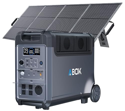 ABOK Ark3600 Portable Power Station 3840Wh with 200W Solar Panel
