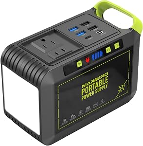 MARBERO Portable Power Station 88Wh Camping Lithium Battery Solar Generator Fast Charging