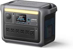 Anker SOLIX C1000 Portable Power Station, 1800W (Peak 2400W) Solar Generator, Full Charge