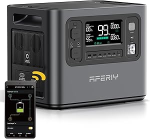 AFERIY 2048Wh Portable Power Station 2400W (Peak 4800W),P210 LiFePO4 Battery Generator,AC 