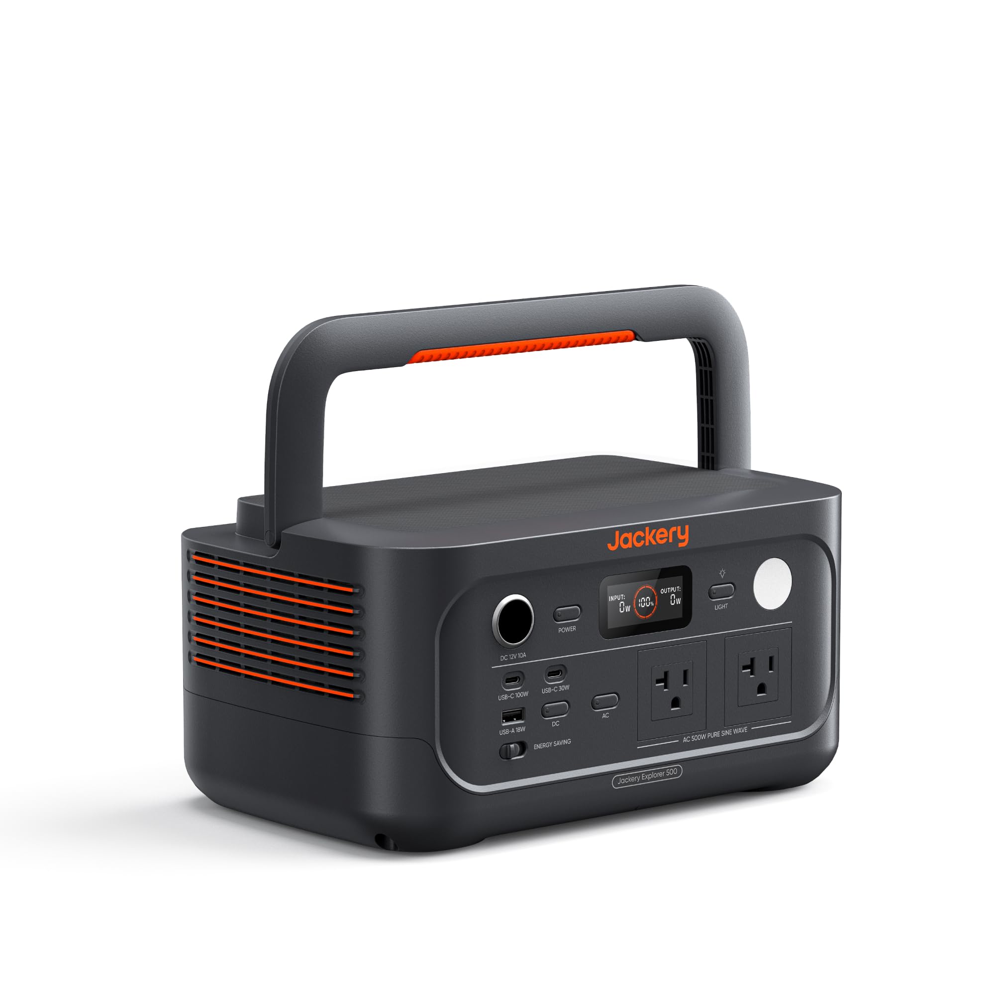 Jackery Explorer 500 v2 Portable Power Station and 16.4 Ft Extension Cable, 512Wh LiFePO4 Battery, 500W AC (1000W Surge), Solar Generator for Camping, Home Backup, UPS, 14 lbs Ligh