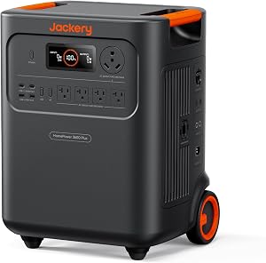 Jackery HomePower 3600 Plus Portable Power Station, 3600W AC Output, 3584Wh LFP Solar Gene