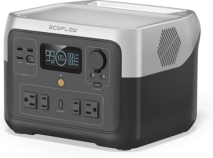 EF ECOFLOW Portable Power Station RIVER 2 Max, 512Wh LiFePO4 Battery/ 1 Hour Fast Charging, Up To 1000W Output Solar Generator (Solar Panel Optional) for Outdoor Camping/RVs/Home U - Our recommended configuration for best results