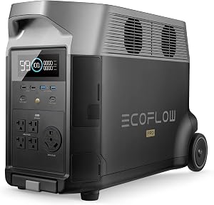 EF ECOFLOW Portable Power Station 3600Wh DELTA Pro, 120V AC Outlets x 5, 3600W, 2.7H Fast 