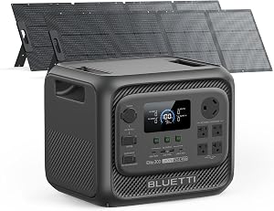 BLUETTI Elite 300 Solar Generator with 2×200W Solar Panels Included (Ship Separately), 301