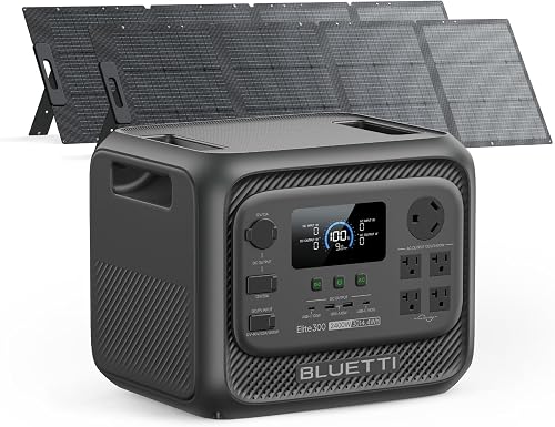 BLUETTI Elite 300 Solar Generator with 2×200W Solar Panels Included (S — Real-world performance testing in action