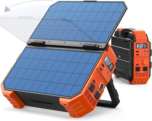 BLAVOR Portable Power Station 1600W (Peak 3200W), Built-in Solar Panel — Our recommended configuration for best results