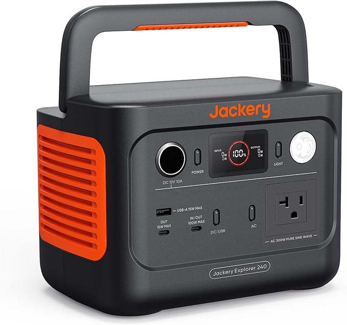 Jackery Explorer 240 v2 Portable Power Station, 256Wh LiFePO4 Battery with 300W AC/100W USB-C Output, 1Hr Fast Charging, Versatile Scenarios-Outdoor/Camping/RV/Travel/Emergency Bac - Durability testing under extreme conditions