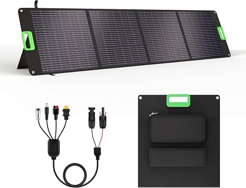200W Portable Solar Panel for Power Station, Foldable Solar Charger w/ — Complete testing methodology overview