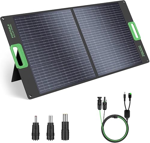 100W Portable Solar Panel for Power Station Generator, 20V Foldable So — Our hands-on testing setup for goal zero yeti 4000 pro fo