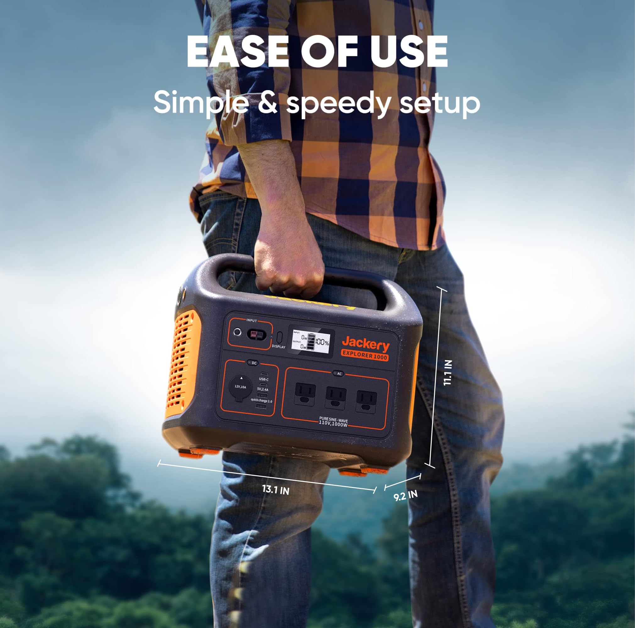 Jackery Explorer 1000 Portable Power Station, 1002Wh Capacity with 3x1 — Side-by-side comparison of top picks in this category