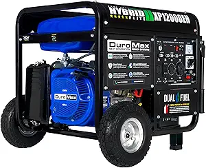 DuroMax XP12000EH 12,000-Watt Dual Fuel Portable Generator – Gas & Propane, Electric Start, Whole Home Backup Power, Transfer Switch Ready, RV & Emergency Ready - Build quality and design details up close