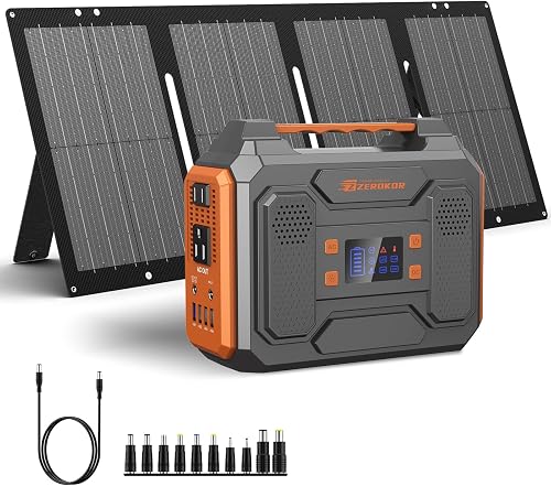 Portable Solar Generator, 300W Portable Power Station with Foldable 60 — Build quality and design details up close