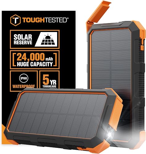 ToughTested 24000mAh Solar Power Bank Portable Charger, Fast Charging — Real-world performance testing in action