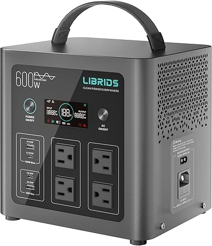 LIBRIDS Portable Power Station C600, 640Wh LiFePO4 Battery, 600W (Peak — Final verdict and top picks lineup