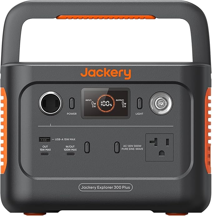Jackery Explorer 300 Plus Portable Power Station, 288Wh Backup LiFePO4 Battery, 300W AC Outlet, 3.75 KG Solar Generator for RV, Outdoors, Camping, Traveling, and Emergencies (Solar - Complete testing methodology overview